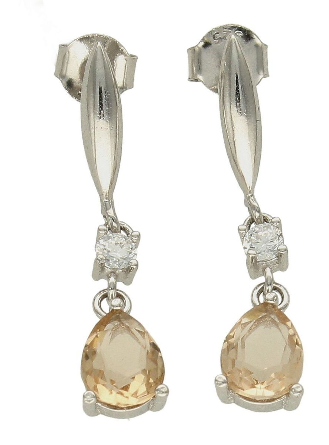 Kolczyki damskie  Prosta elegancja  A0 24 Srebrne kolczyki zapinane na ponadczasowe zapięcie typu sztyft, zostały wykonane z najwyższej jakości srebra próby 925. Idealny pomysł na prezent.jpg